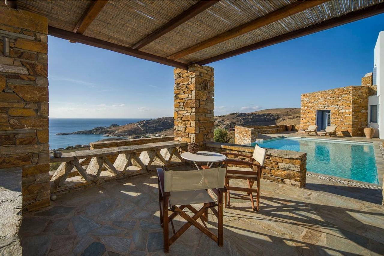 Luxury Cycladic Villa-Enjoy Infinity Pool Sunsets Koundouros エクステリア 写真