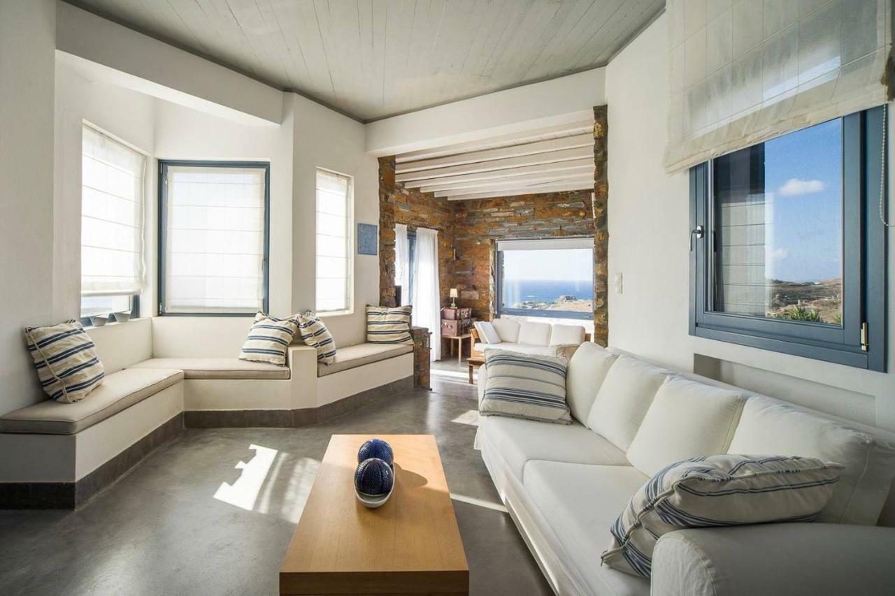 Luxury Cycladic Villa-Enjoy Infinity Pool Sunsets Koundouros エクステリア 写真