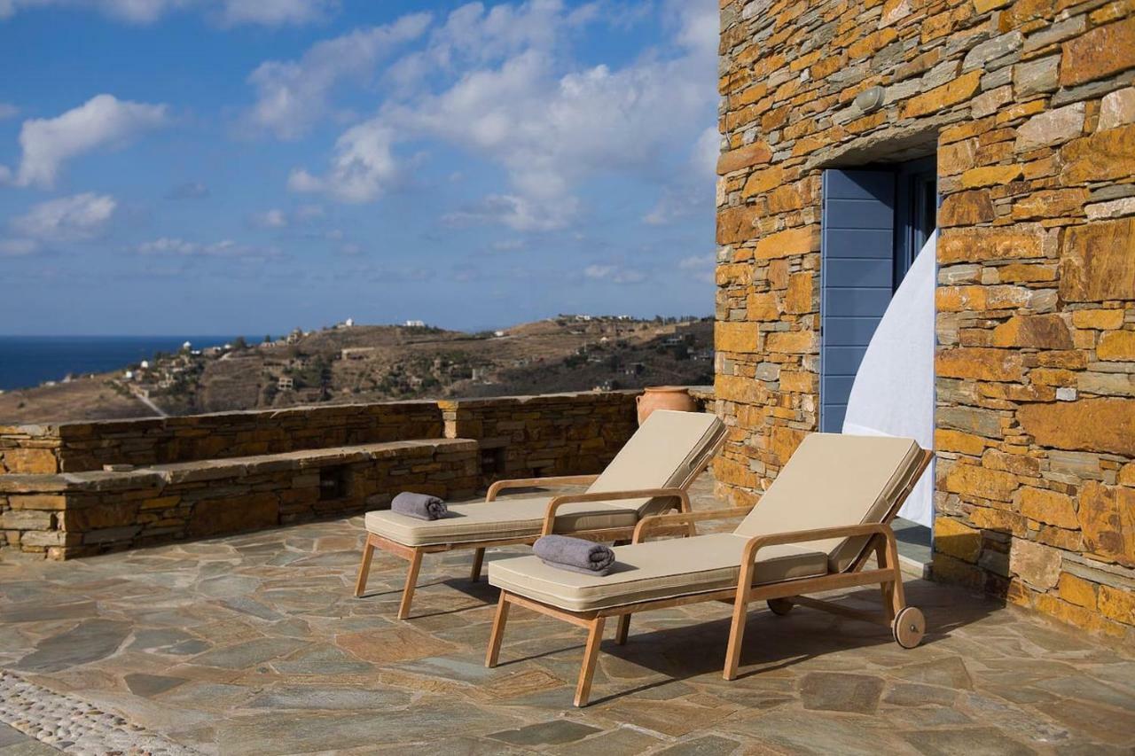 Luxury Cycladic Villa-Enjoy Infinity Pool Sunsets Koundouros エクステリア 写真
