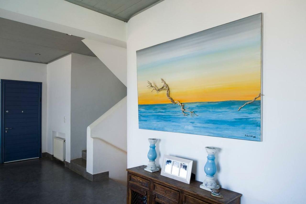 Luxury Cycladic Villa-Enjoy Infinity Pool Sunsets Koundouros エクステリア 写真