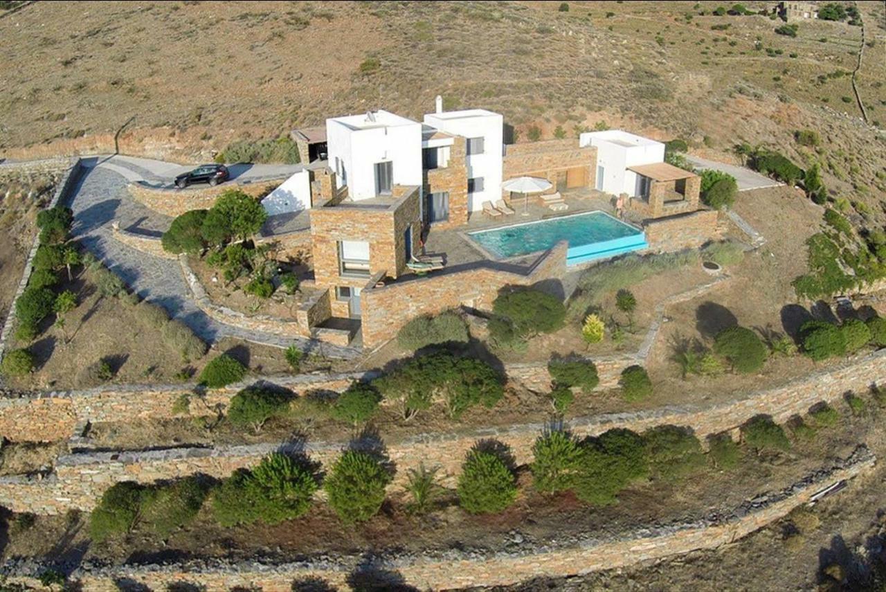 Luxury Cycladic Villa-Enjoy Infinity Pool Sunsets Koundouros エクステリア 写真